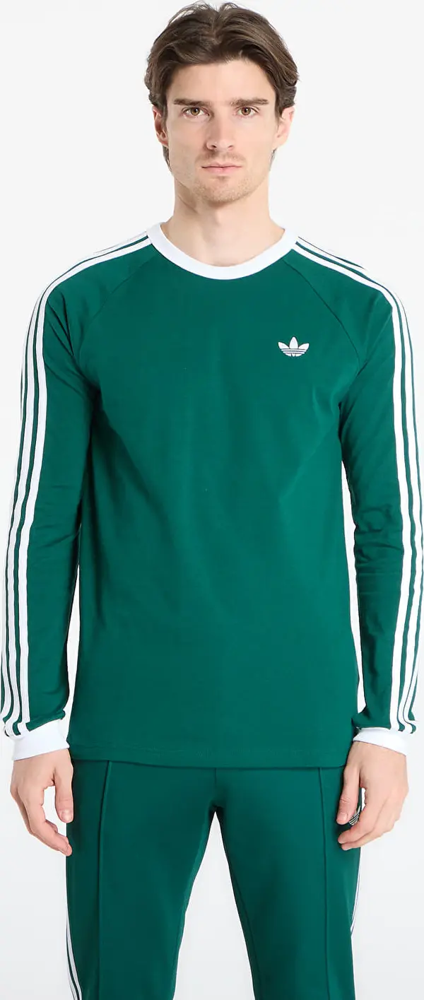 adidas Originals Majice adidas 3-Stripes Long-Sleeve Top Long-Sleeve Top Collegiate Green M