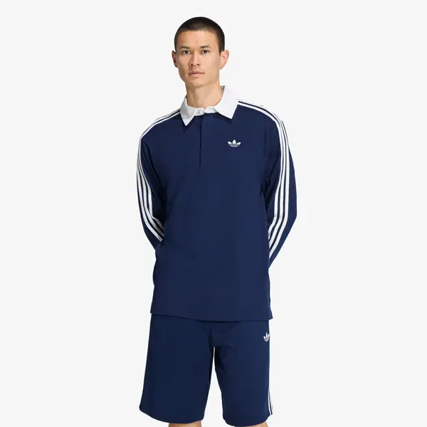 adidas Originals Majice adidas 3-Stripes Rugby Longsleeve Polo Night Indigo S