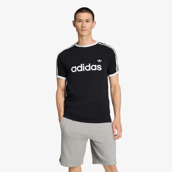 adidas Originals Majice adidas 3-Stripes Slim Ringer T-Shirt Black XL