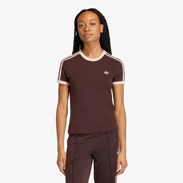 adidas Originals Majice adidas 3 Stripes Slim T-Shirt Aurora Coffee S