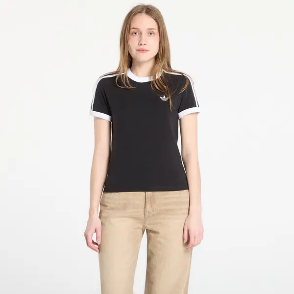 adidas Originals Majice adidas 3 Stripes Slim T-Shirt Black/ White L