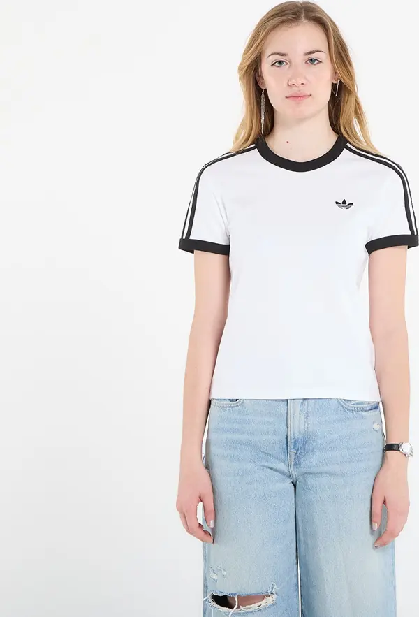 adidas Originals Majice adidas 3 Stripes Slim T-Shirt White/ Black S
