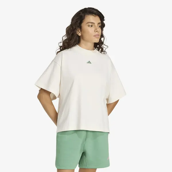 adidas Performance Majice adidas 3-Stripes Studio T-Shirt Chalk White L