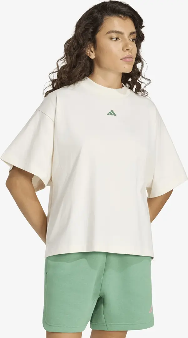 adidas Performance Majice adidas 3-Stripes Studio T-Shirt Chalk White M