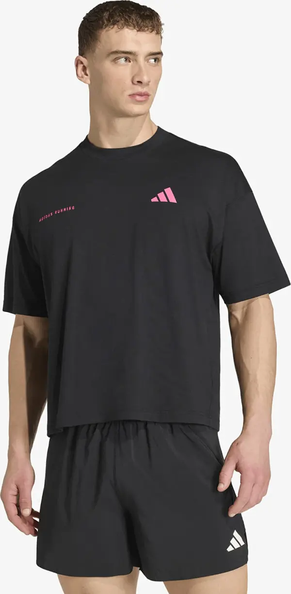 adidas Performance Majice adidas Adi365 Cheering T-Shirt Black/ Shock Pink L
