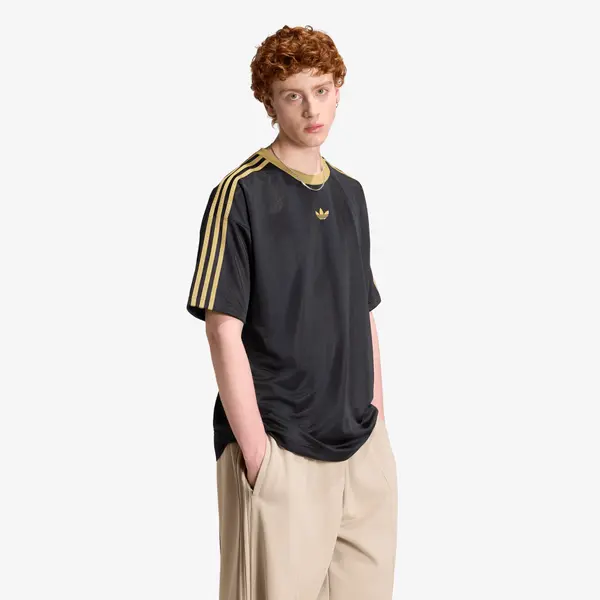 adidas Originals Majice adidas Adicolor Jacquard Jersey Black/ Dark Football Gold M