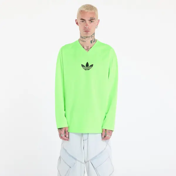 adidas Originals Majice adidas Adicolor Mesh Long Sleeve Tee Signal Green/ Black L