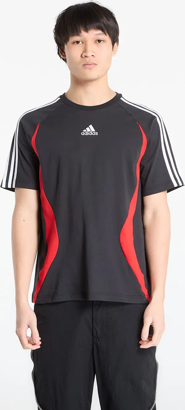 adidas Originals Majice adidas Adicolor Teamgeist Cotton T-Shirt Black/ Better Scarlet XL