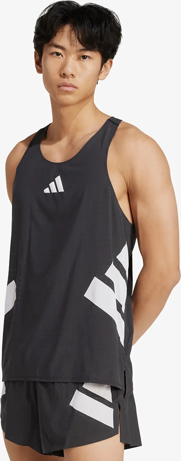 adidas Performance Majice adidas Adizero Road To Records Tank Top Black L
