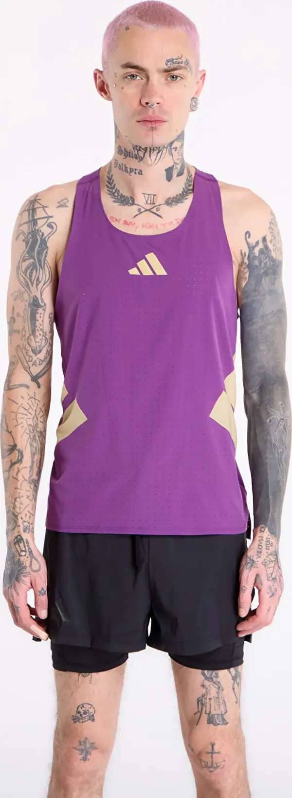 adidas Performance Majice adidas Adizero Road To Records Tank Top Tribe Purple S