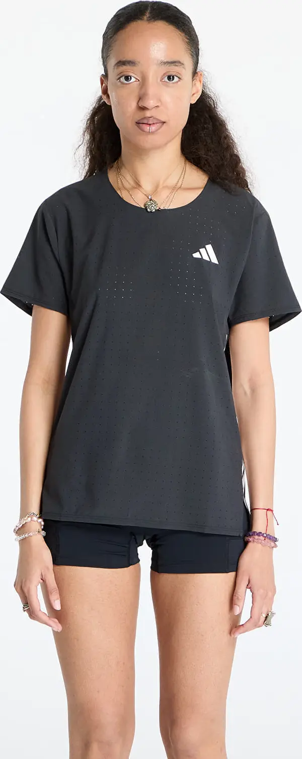adidas Performance Majice adidas Adizero Running T-Shirt Black/ Black XS