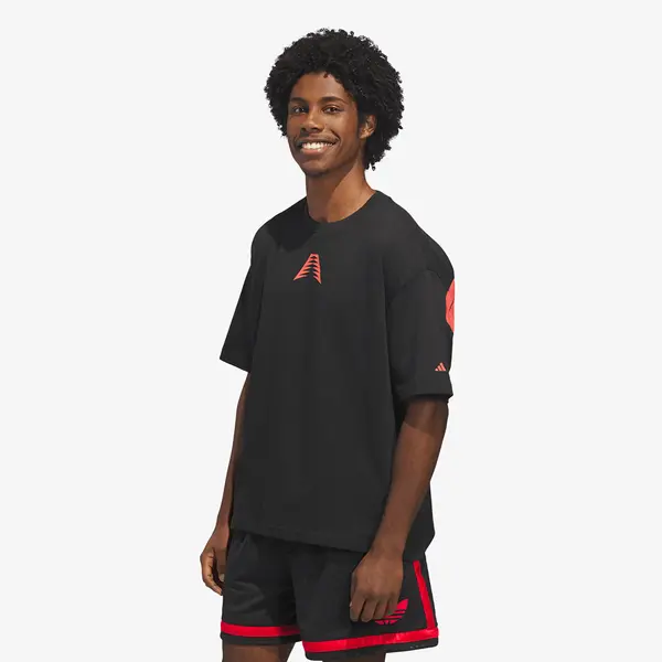 adidas Performance Majice adidas Anthony Edwards Believe That T-Shirt Black/ Solar Red L