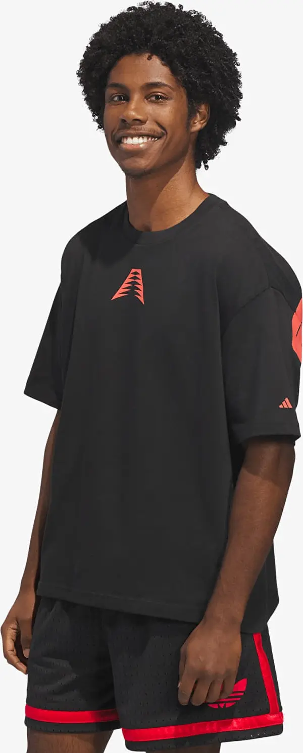 adidas Originals Majice adidas Anthony Edwards Believe That T-Shirt Black/ Solar Red XL