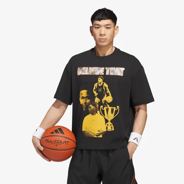 adidas Performance Majice adidas Anthony Edwards Bling Tee Black L