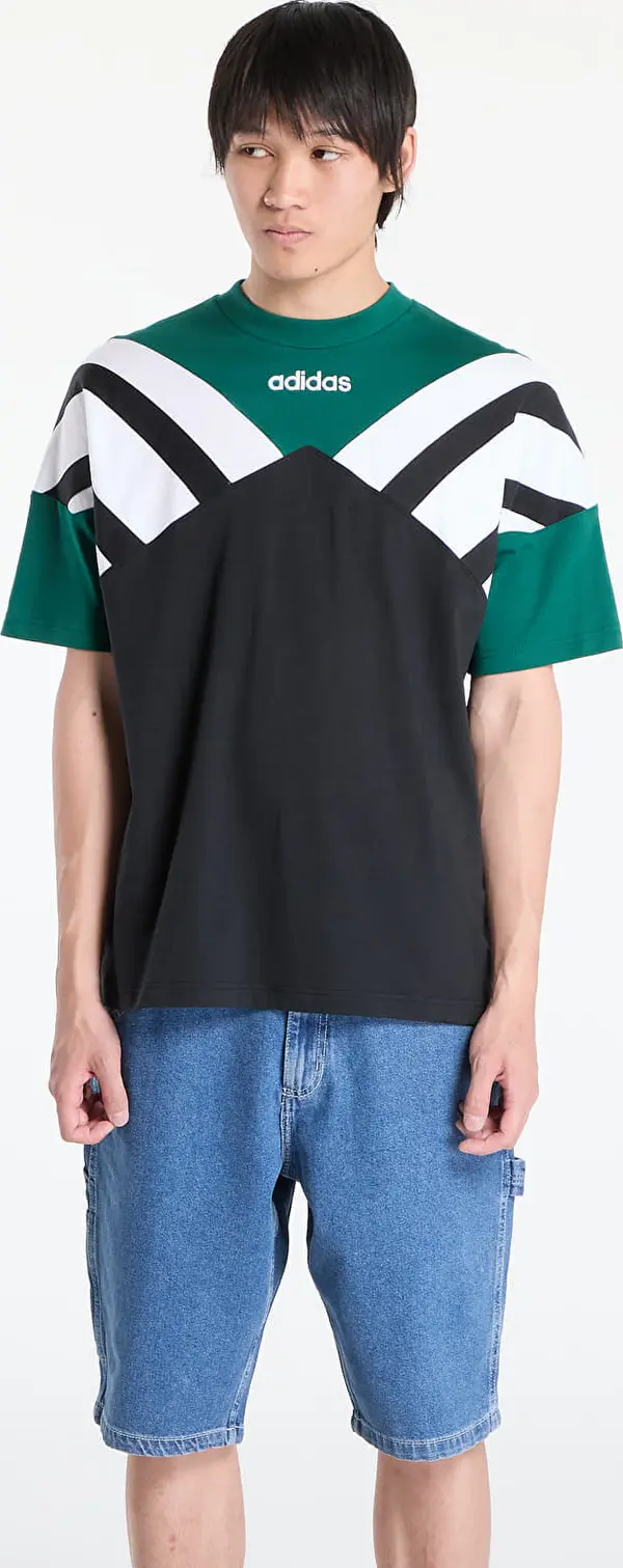 adidas Originals Majice adidas Archive Cutline T-Shirt Black/ Collegiate Green S