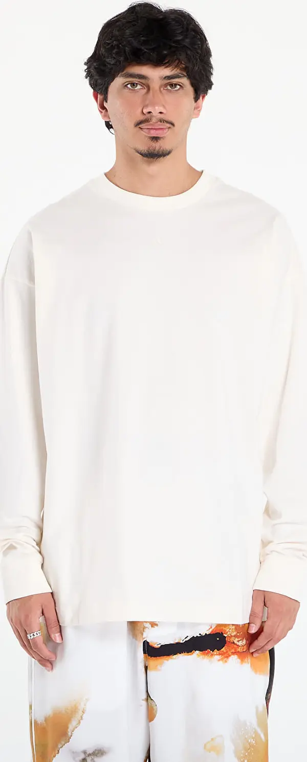 adidas Performance Majice adidas Basketball Long Sleeve Tee Chalk White M