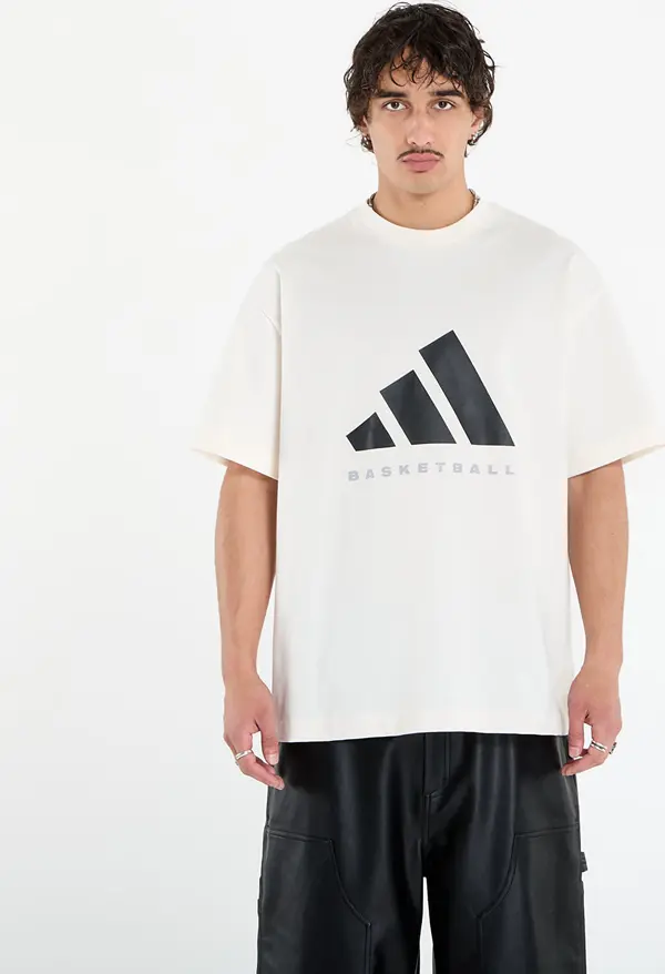 adidas Performance Majice adidas Basketball T-Shirt Chalk White S