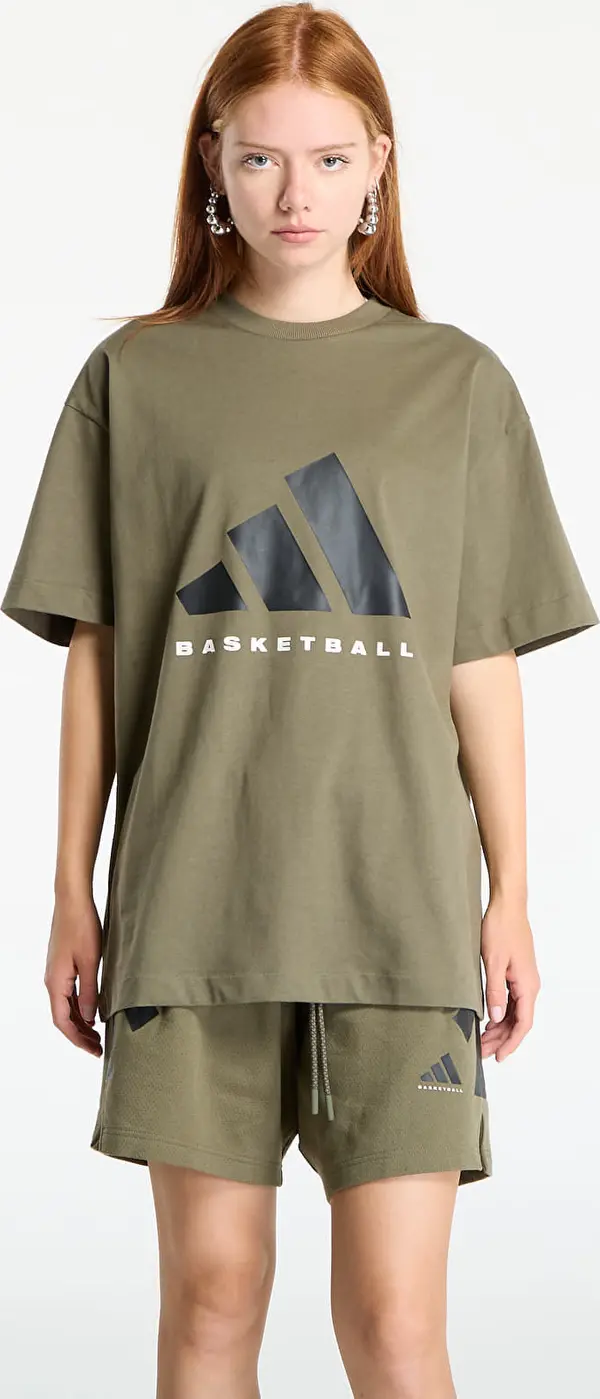 adidas Performance Majice adidas Basketball T-Shirt UNISEX Olive Strata L