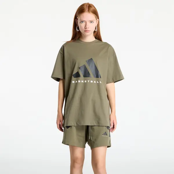 adidas Performance Majice adidas Basketball T-Shirt UNISEX Olive Strata XL