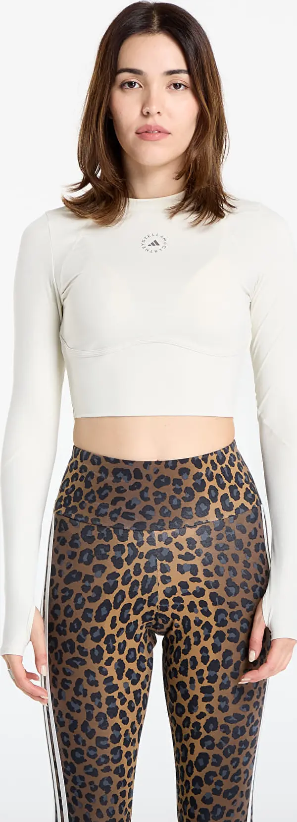 adidas Performance Majice adidas By Stella McCartney Training Longsleeve Crop Almond Milk-smc L
