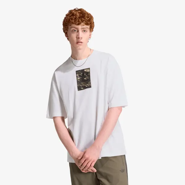 adidas Originals Majice adidas Camo Tee Tongue Label White XL
