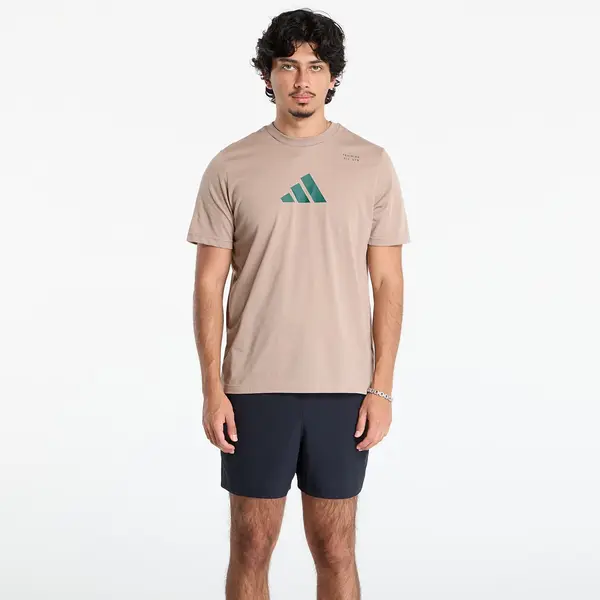 adidas Performance Majice adidas CLIMACOOL Category Training Graphic T-Shirt Chalky Brown/ Earth Strata M