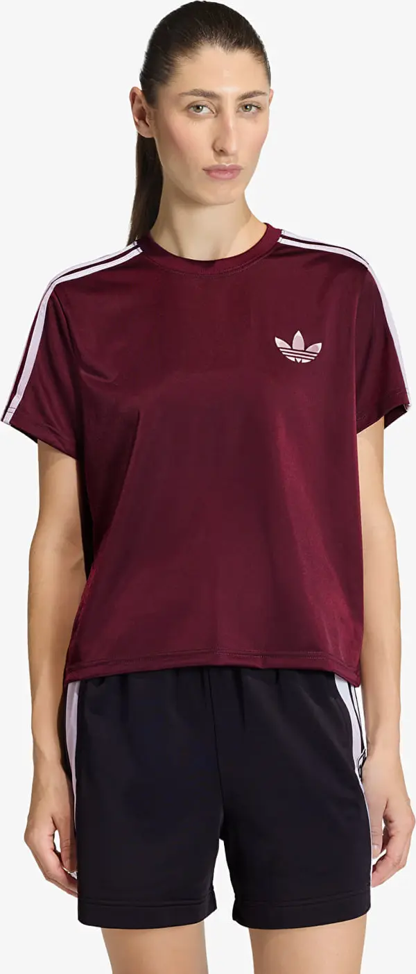 adidas Originals Majice adidas Firebird T-Shirt Maroon/ Off White XS