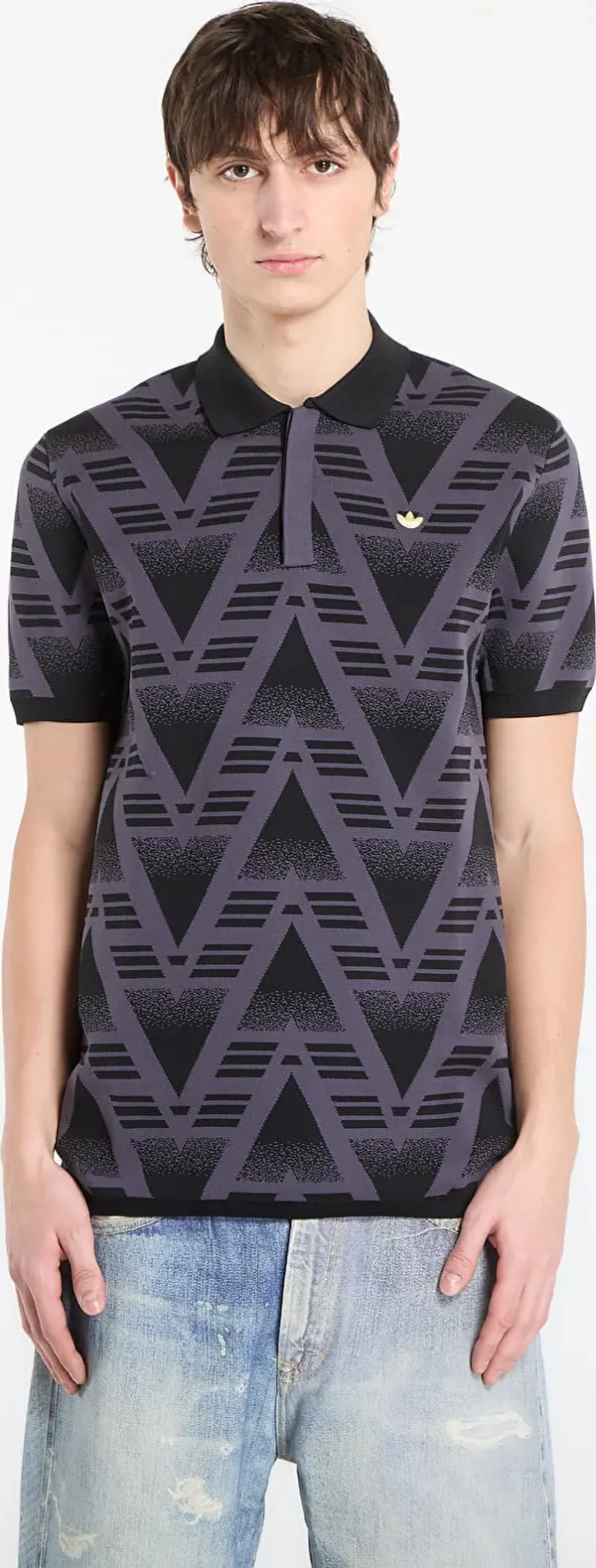 adidas Originals Majice adidas Fully Fashion Knit Polo Black XL