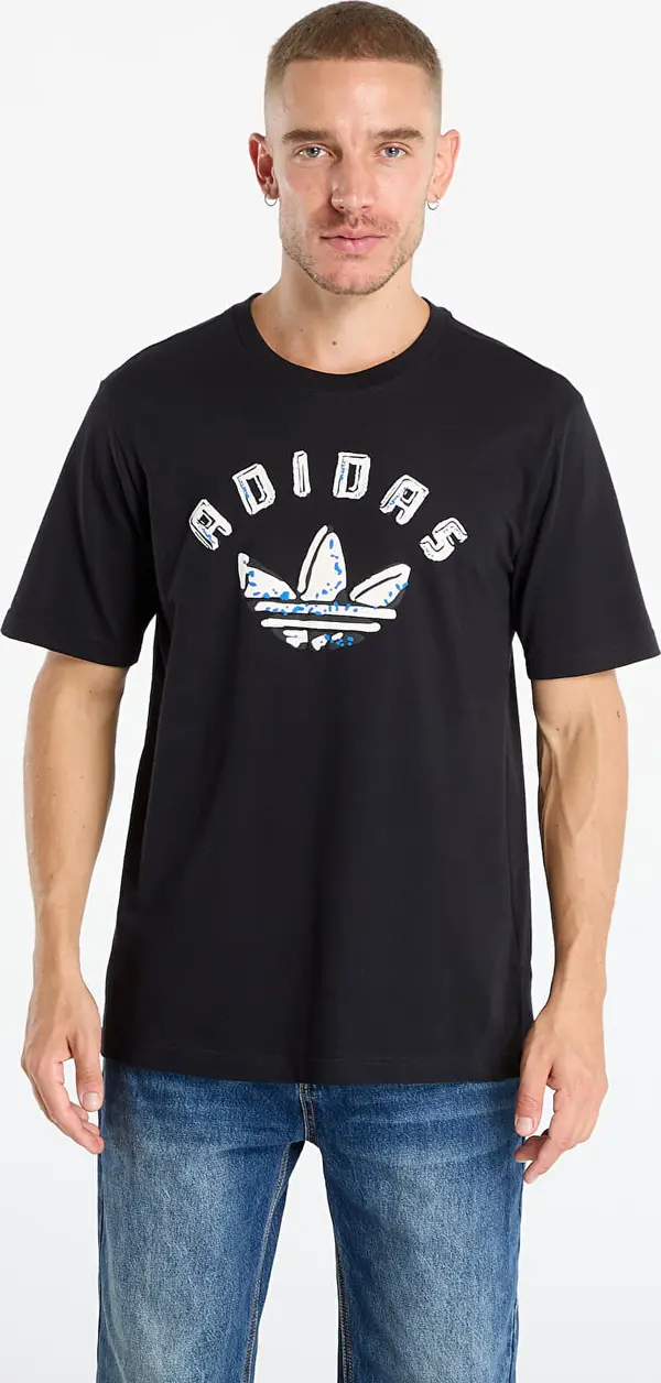 adidas Originals Majice adidas Graphic T-Shirt Black/ Cream White S