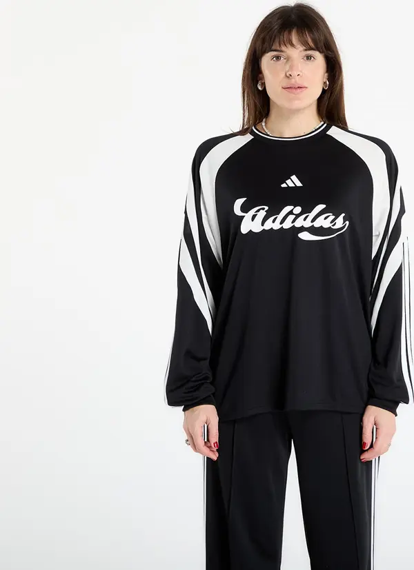 adidas Performance Majice adidas House Of Tiro Long Sleeve Jersey Black/ Off White S