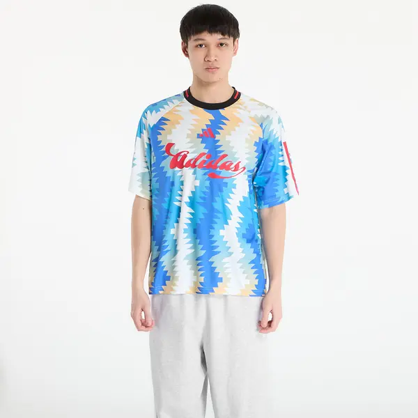 adidas Performance Majice adidas House Of Tiro X Common Goal Jersey Off White/ Semi Ice Tangerine/ Ray Blue- Multicolor L