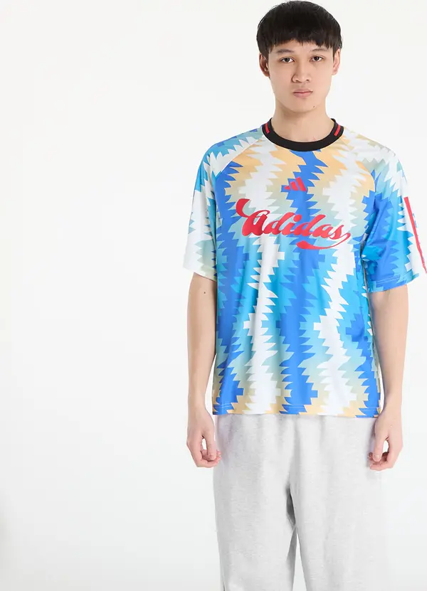 adidas Performance Majice adidas House Of Tiro X Common Goal Jersey Off White/ Semi Ice Tangerine/ Ray Blue- Multicolor S