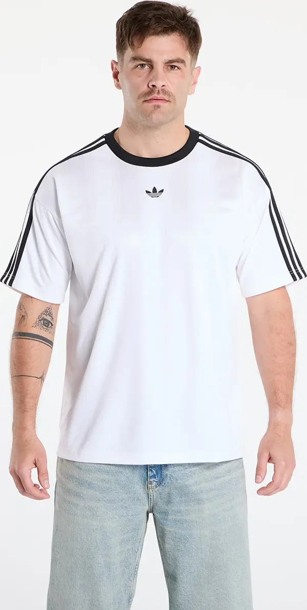 adidas Originals Majice adidas Jacquard Jersey White/ Black L