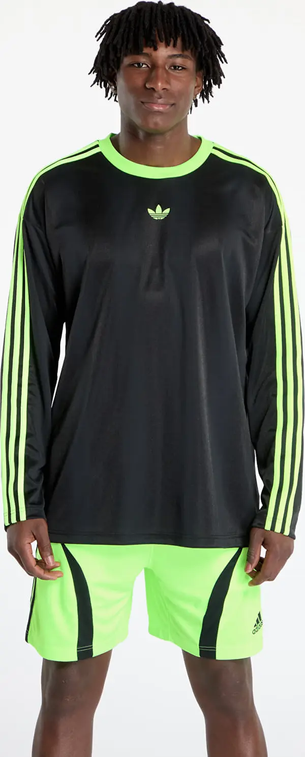 adidas Originals Majice adidas Jacquard Longsleeve Jersey Black/ Siggnr S