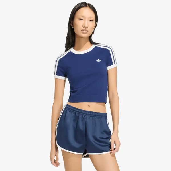 adidas Originals Majice adidas Knitted T-Shirt Dark Blue/ White XL