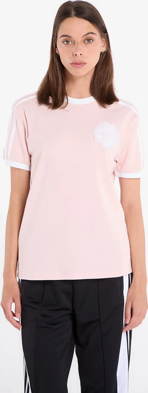 adidas Originals Majice adidas Lace Branding Ss T-Shirt Sandy Pink S