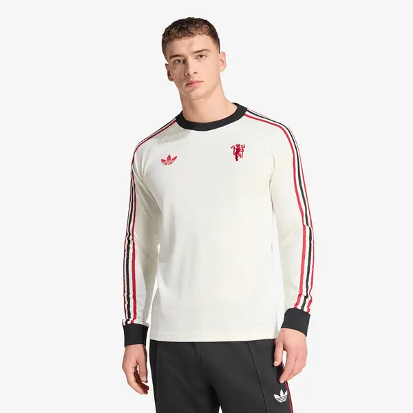 adidas Originals Majice adidas Manchester United Originals Long Sleeve T-Shirt Off White M