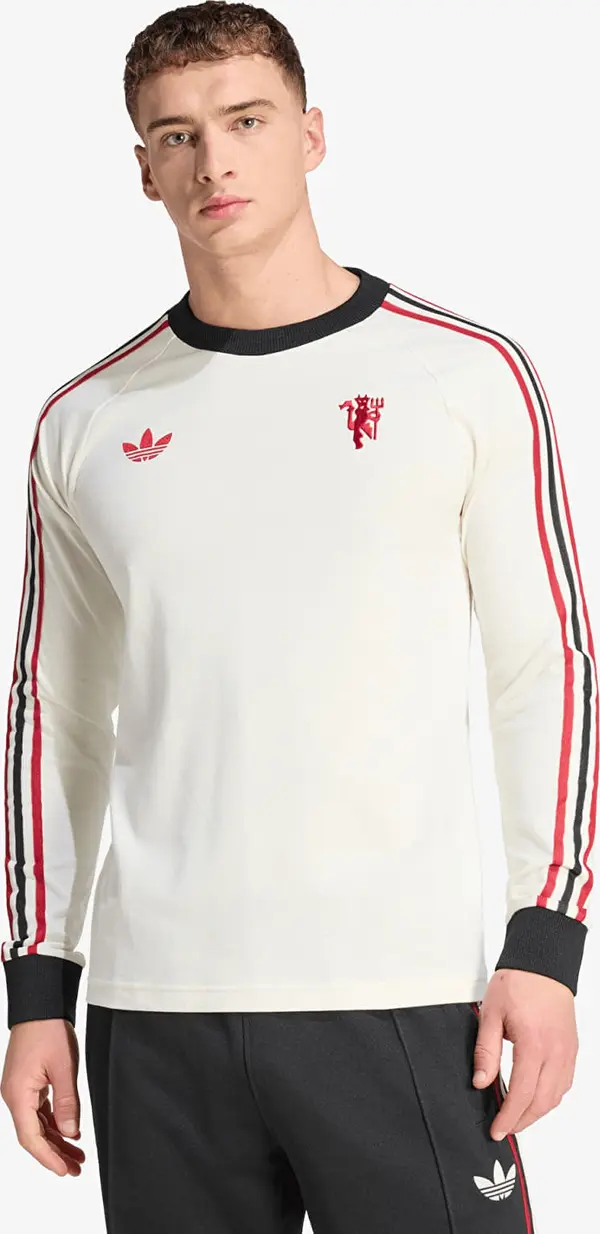 adidas Originals Majice adidas Manchester United Originals Long Sleeve T-Shirt Off White S