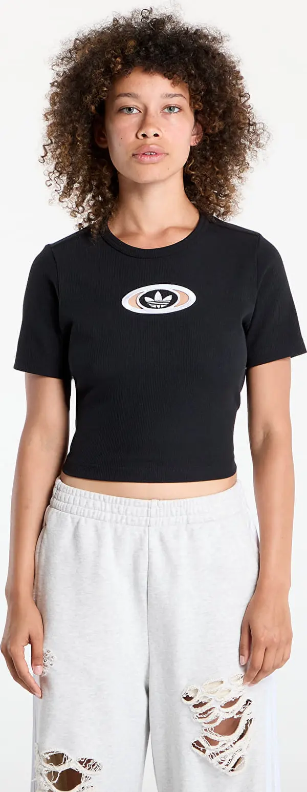 adidas Originals Majice adidas Originals Campus 2000 Back Cut Out Rib T-Shirt Black L