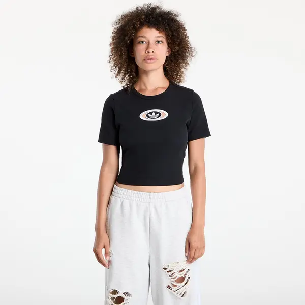 adidas Originals Majice adidas Originals Campus 2000 Back Cut Out Rib T-Shirt Black L