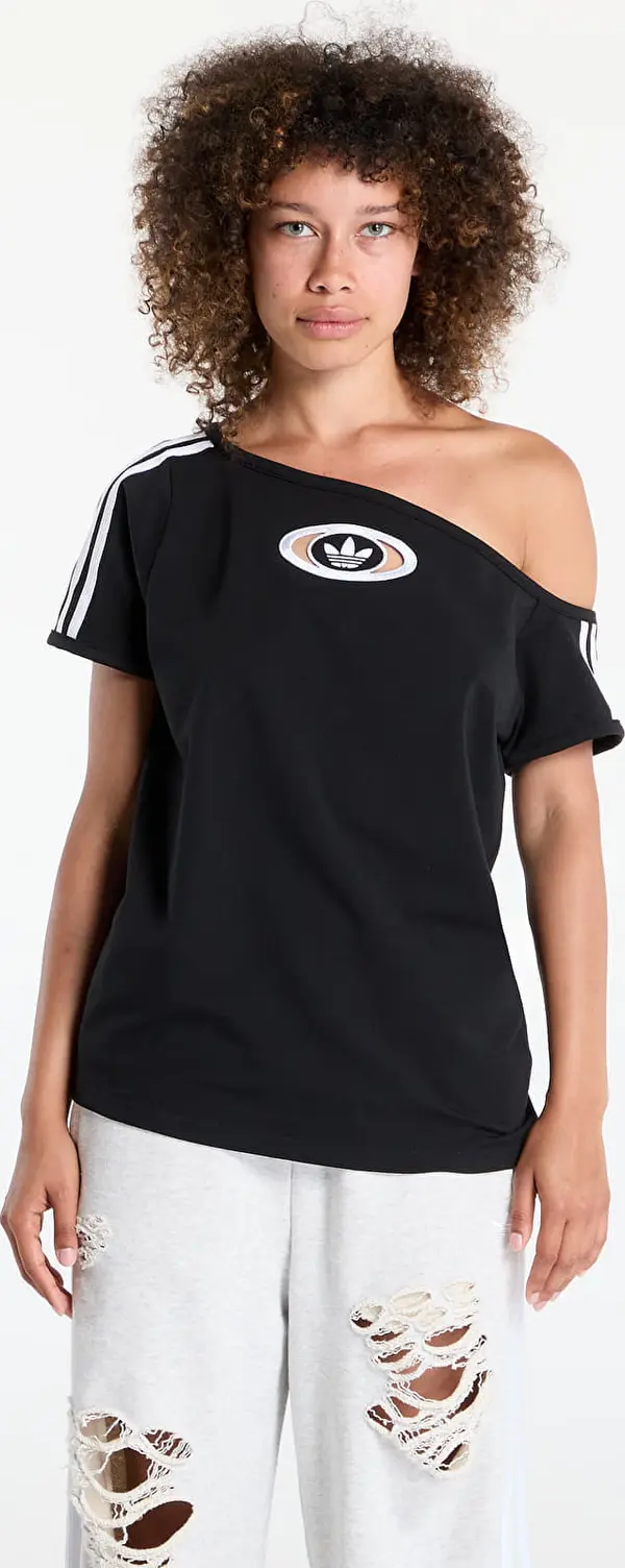adidas Originals Majice adidas Originals Campus 2000 Off Shoulder T-Shirt Black S