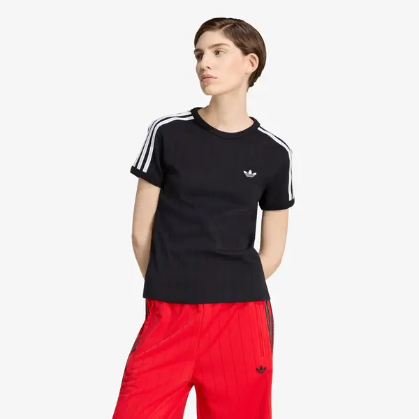 adidas Originals Majice adidas Pinstripe Short Sleeve Slim Tee Black/ White/ Grey Two XS