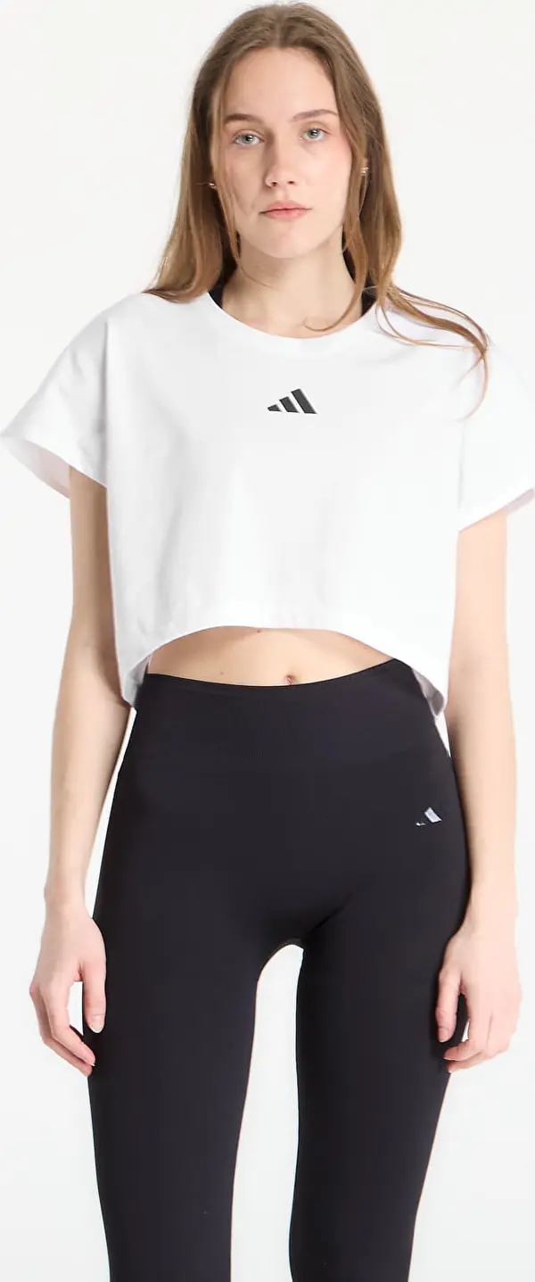 adidas Performance Majice adidas Primelift Workout Cropped Boxy 3-Stripes Tank White L