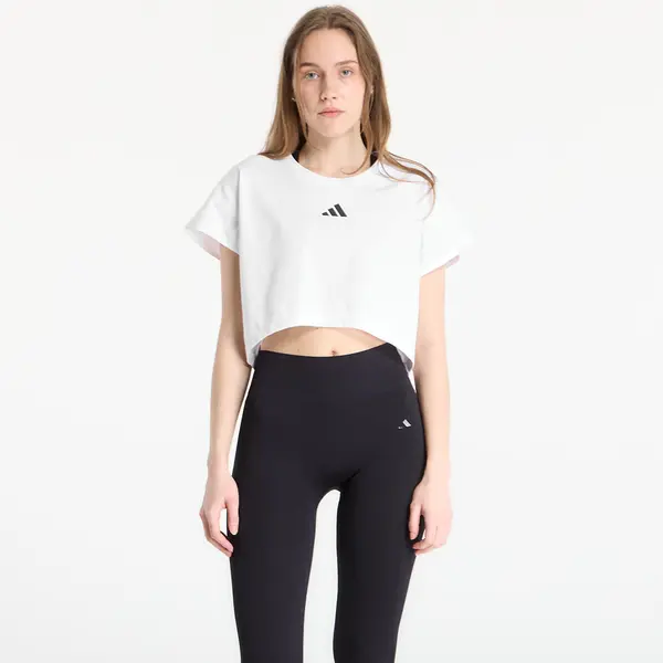 adidas Performance Majice adidas Primelift Workout Cropped Boxy 3-Stripes Tank White L
