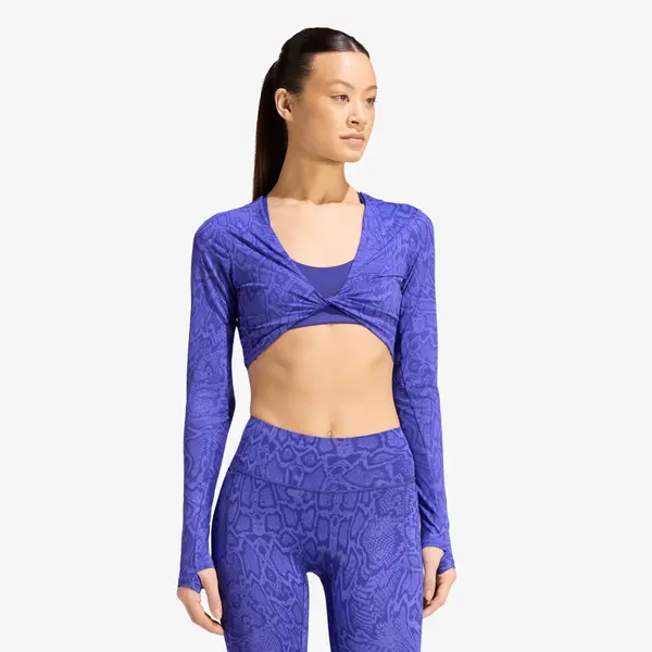 adidas Performance Majice adidas Primelift Workout Snake Twist Reversible Long Sleeve Solar Purple/ Pure Purple M