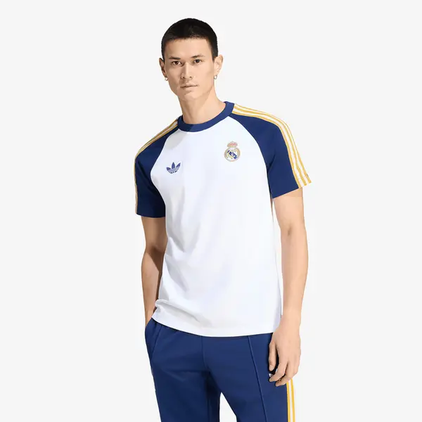 adidas Originals Majice adidas Real Madrid Originals T-Shirt White/ Dark Blue XL