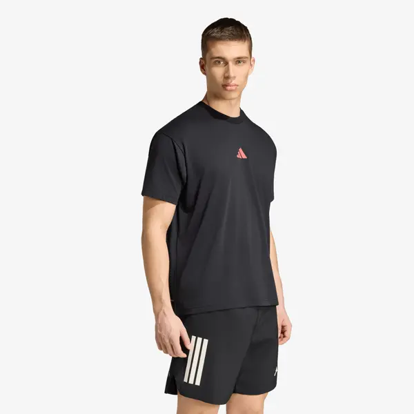 adidas Performance Majice adidas Running State Of Mind Graphic T-Shirt UNISEX Black/ Pure Turbo L