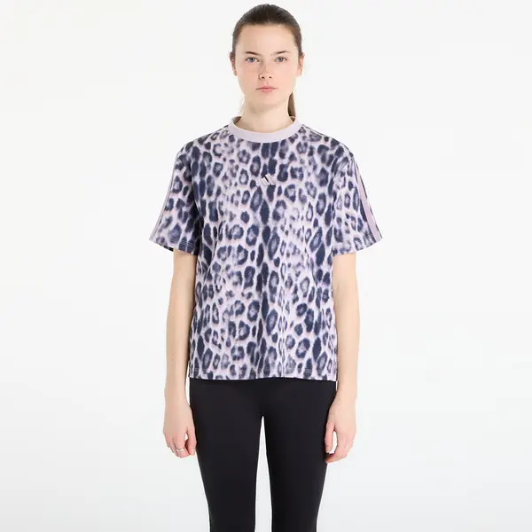 adidas Performance Majice adidas Seasonal Essentials Leopard Print T-Shirt With 3-Stripes Multicolor/ Crystal Linen M