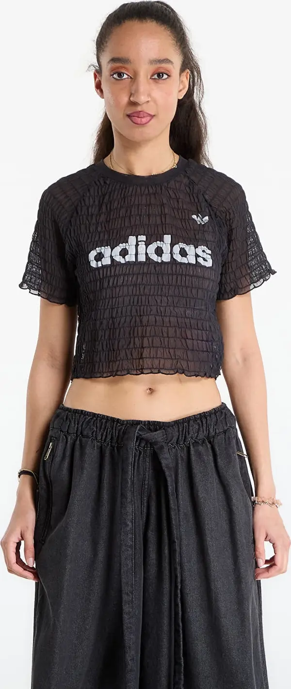 adidas Originals Majice adidas Smocked Cali T-Shirt Black S