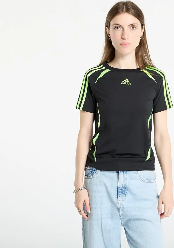 adidas Originals Majice adidas Teamgeist Adicolor Slim Jersey Black/ Signal Green XS